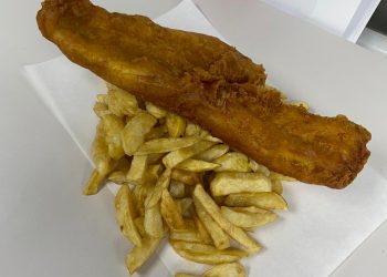 Gillys fish bar- our team, our food, our van !